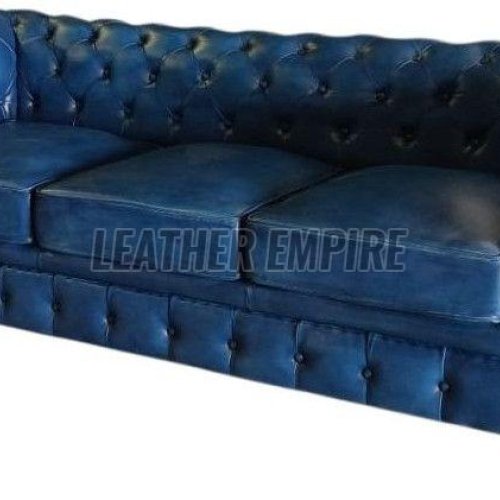 Miceli Leather 3 Seater Sofa