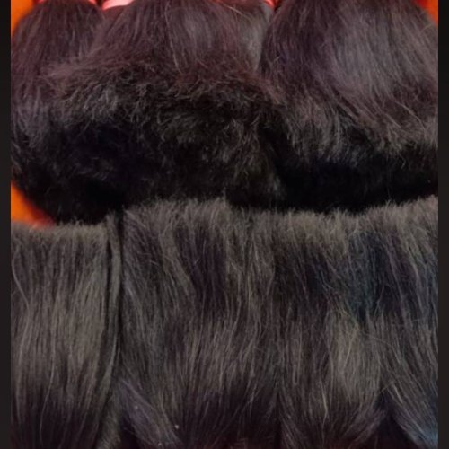 7 Inch Women Black Straight Hair