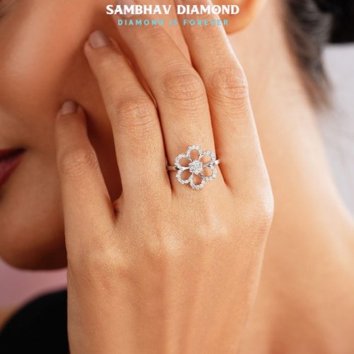 Flower Diamond Ring