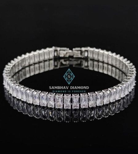 Baguette Cut Diamond Tennis Bracelet