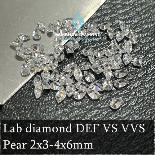 Pear Shaped Lab Grown Diamond