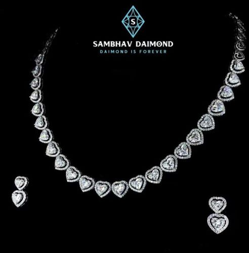 Women Diamond Necklace Set