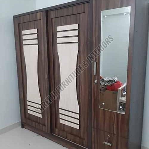 2 Door Wooden Sliding Wardrobe