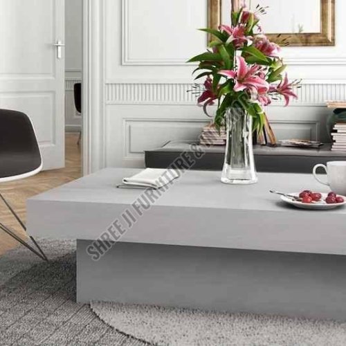 Rectangular Microcement Elements Coffee Table
