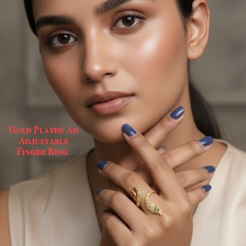 Adjustable Alloy Stone Ring