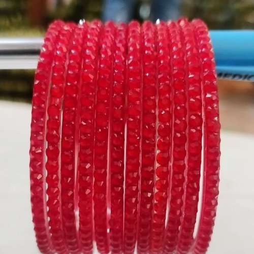 Dark Red Zircon Bangles