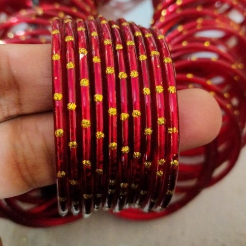 Deep Red Zircon Bangles