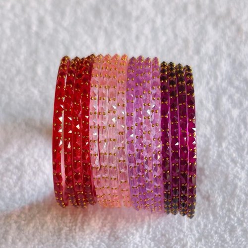 Dotted Zircon Bangles