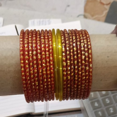 Modern Stone Work Jari Bangles