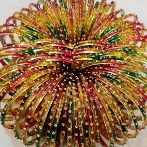 Multi Golden Zircon Bangles