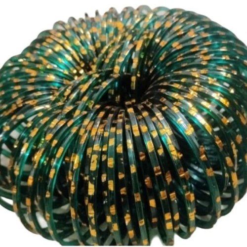 Rama Green Golden Polished Bangles