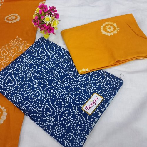 Cotton Printed Dress Material Batik Print