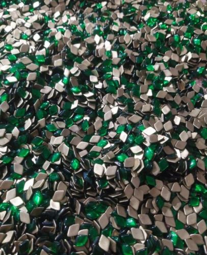 Green Barfi Glass Stone