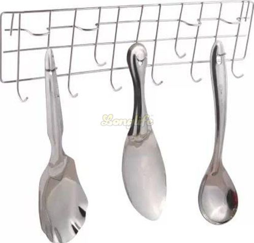 Stainless Steel Kitchen Cutlery Wall Hanger Hook