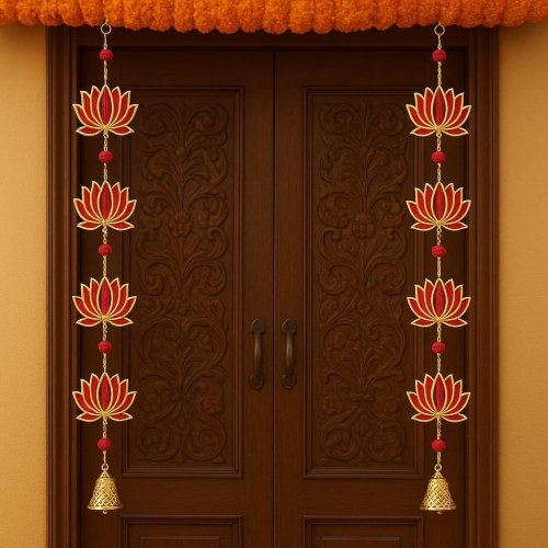 Handmade Traditional Lotus Wall and Door Hanging for Home Decor | Diwali Decor | Wedding