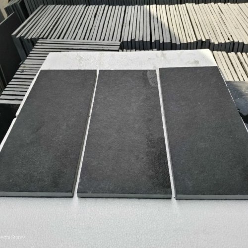 Black Rectangular Lime Stone