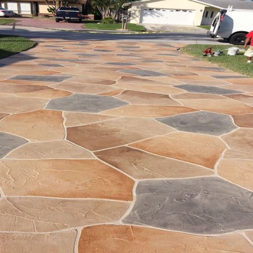 Interlocking Colorful Crezy Pattern Floor Tile