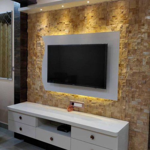 Teak Stone Mosaic Wall Tile
