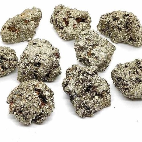Golden Pyrite Cluster
