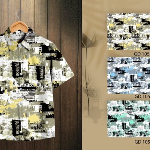 Boys Cotton Abstract Graphic Print Shirt