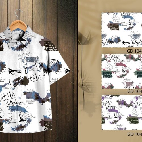 Boys Cotton Creative Typography Print Shirt