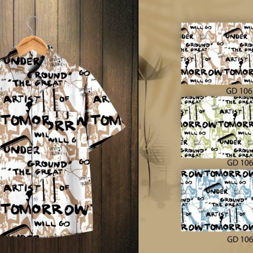 Boys Cotton Typography Print Shirt