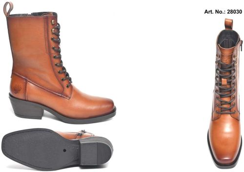 Brown Ankle Length Lace Up Casual Boot