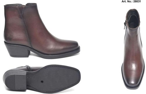 Ladies Brown Leather Ankle Chelsea Boots