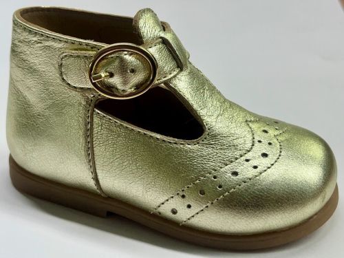 Leather Infant Girl Shiny Green Shoes