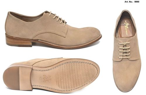 Light Brown Suede Derby Shoes