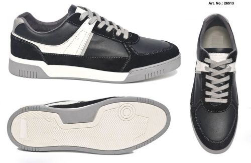 Men Black Lace up Fashion Sneakers Shoes