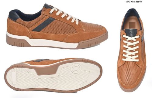 Men Brown Lace up Fashion Sneakers Shoes