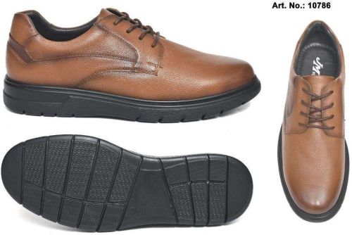 Men Brown Lace up Genuine Leather Formal Shoes