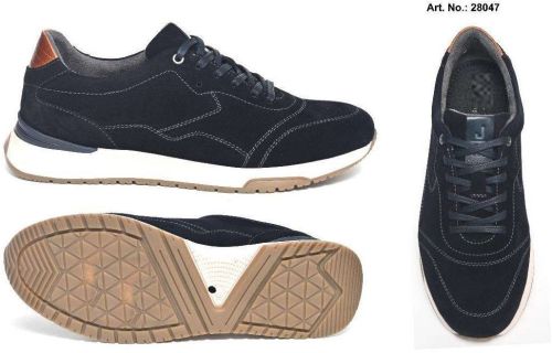 Men Navy Blue Lace Up Walking Shoes