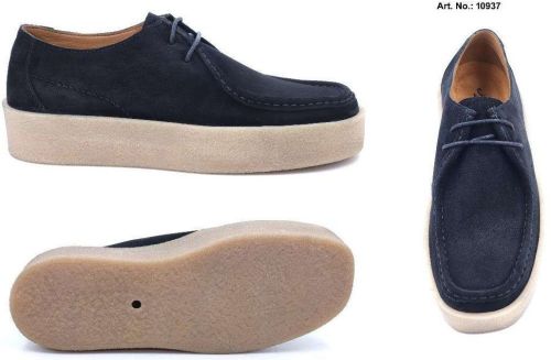 Men Navy Blue Suede Sneaker