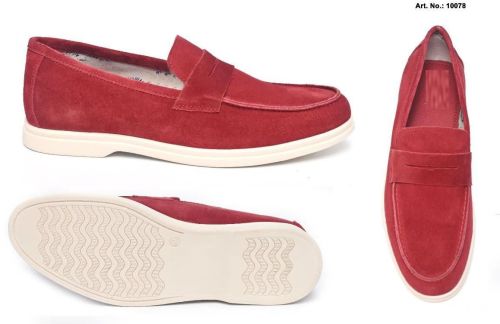 Real Leather Suede Comfort Slip On Casual Shoes