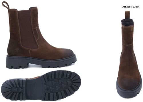 Women Brown Platform Chelsea Boot