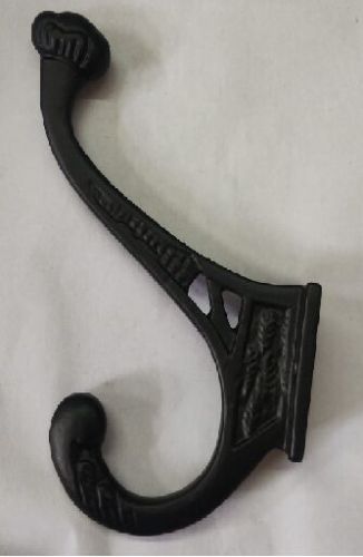 Black Cast Iron Wall Hook