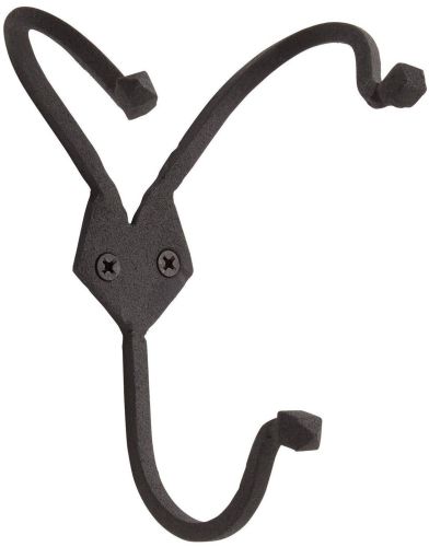 Black Hand Forged Iron Wall Hook