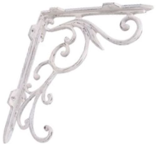 Black Iron Shelf Support for Wooden Shelves