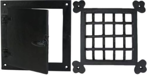 Heavy Duty Cast Iron Speakeasy Door Grill Set