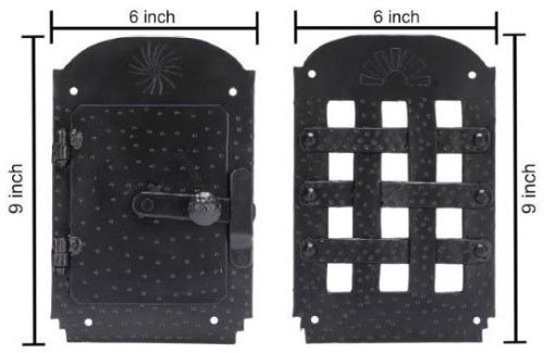 Rust Proof Cast Iron Speakeasy Door Grill Set