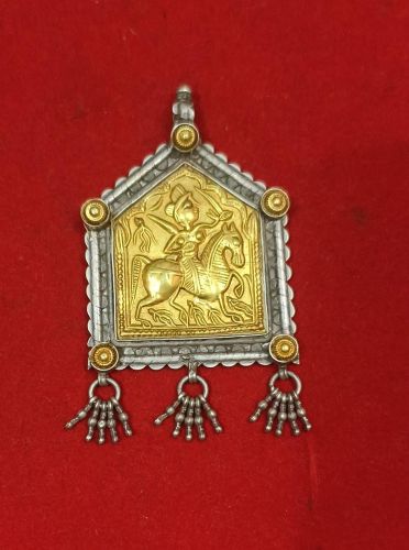 Antique Gold Plated 925 Silver Pendant