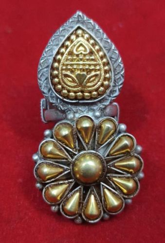 Designer Gold Plated Sterling Silver Ring