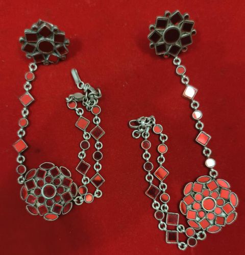 Glass Work 925 Sterling Silver Earrings