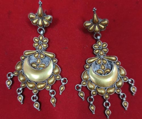 Ladies Gold Plated Hanging Earrings