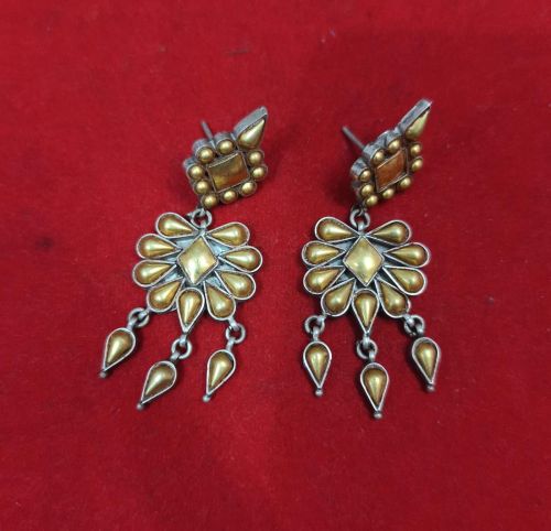 Traditional Gold Plated Sterling Silver Earrings