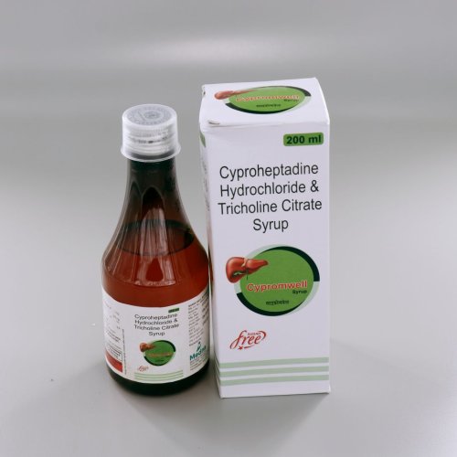 Cyproheptadine HCL, Tricholine Citrate &AMP; Sorbitol Syrup