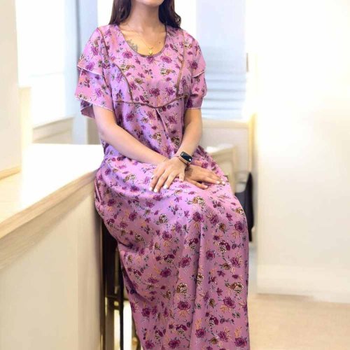 Alpine Designer Digital Print Party Wear Gown