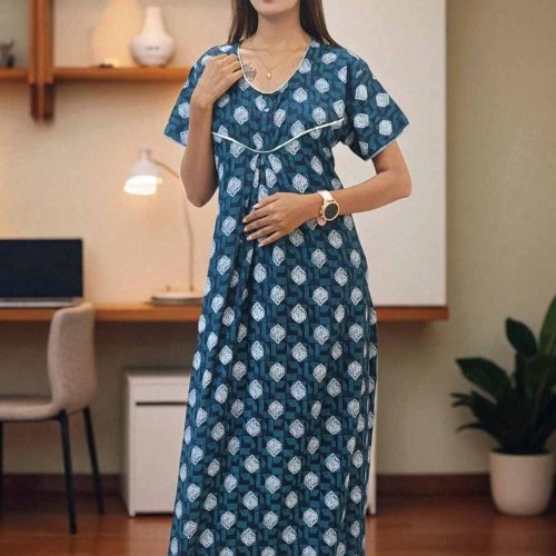 Alpine Digital Print Maxi Gown for Women